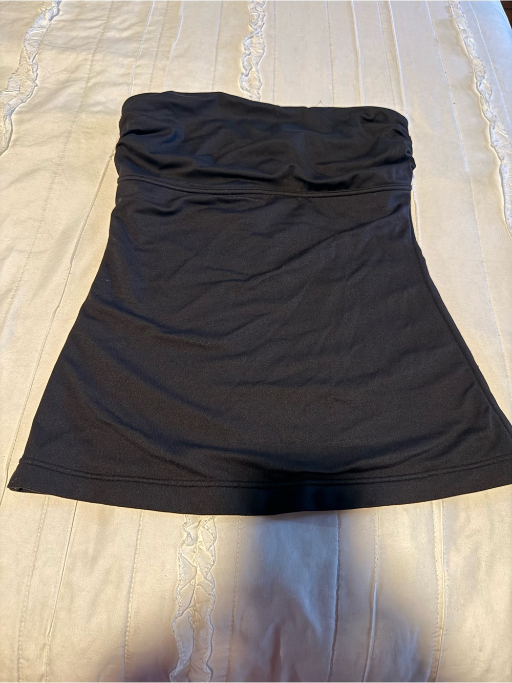 Flexees Black Strapless Bandeau Top